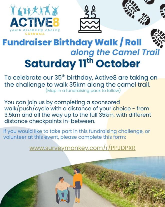 Fundraising birthday walk