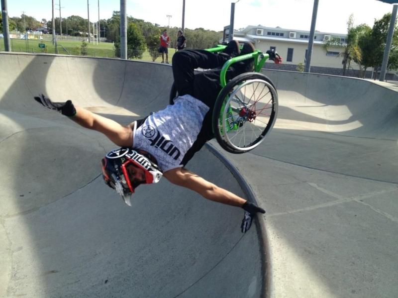 Wheelchair tricking