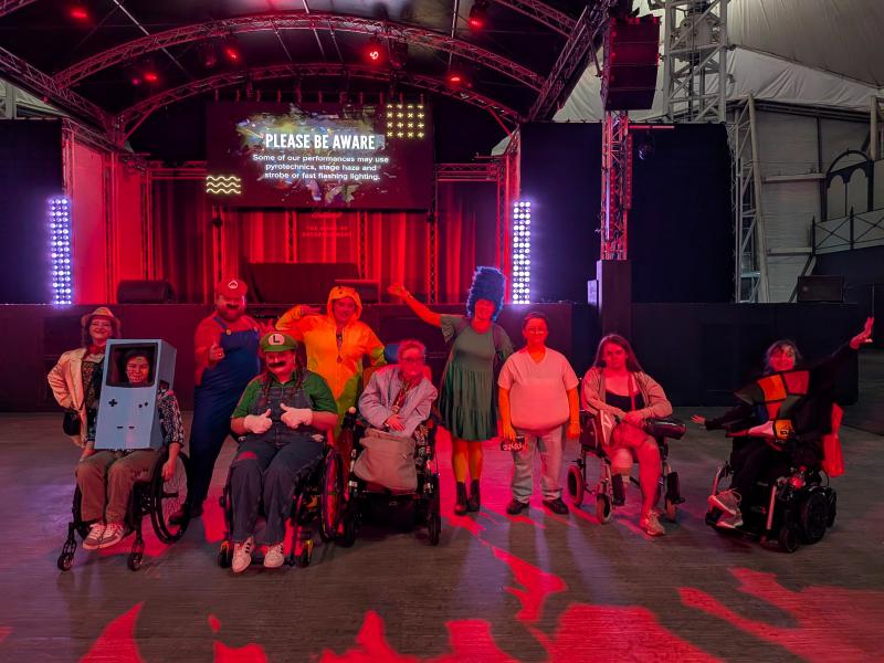 group in fancy dress